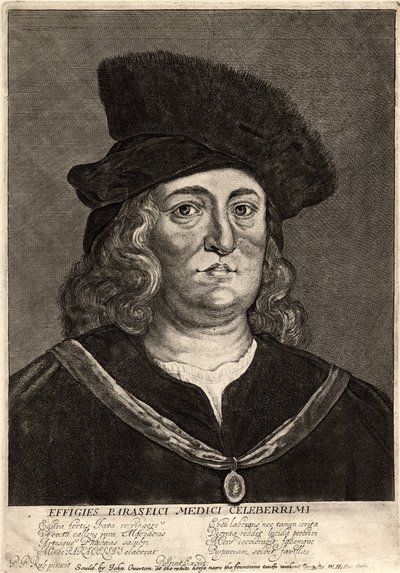 Paracelsus. Staat 2 door Wenceslaus Hollar